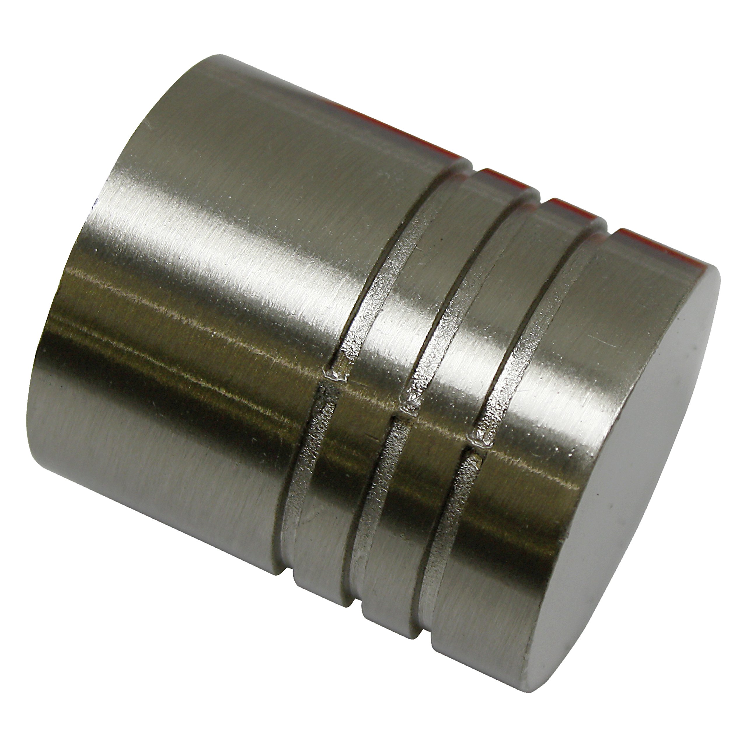 Gardinia Chicago Endknöpfe Zylinder 20 mm Edelstahl-Optik