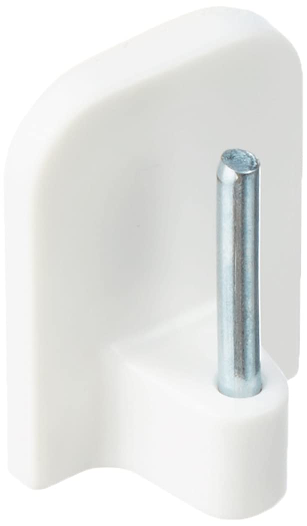 GARDINIA Chicago Klebehaken Vitragestangen 11mm weiß 4 Stk