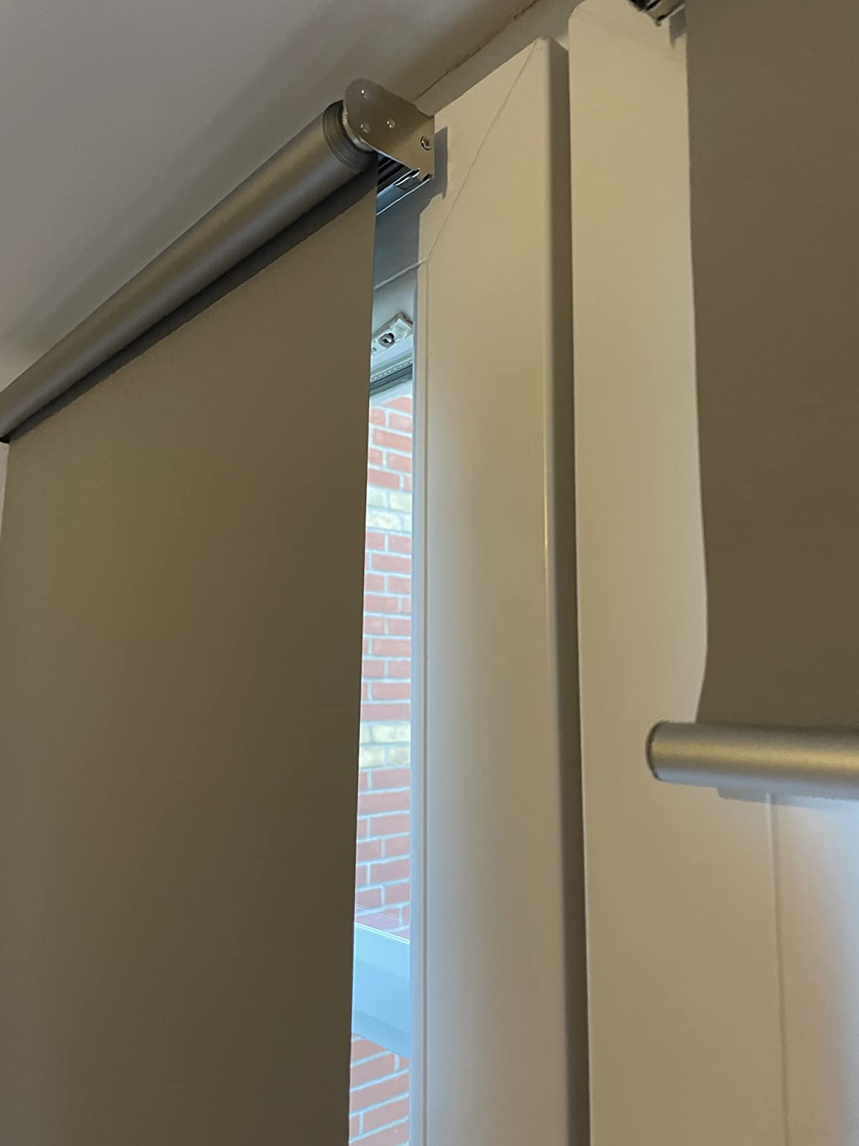 K-Home Springrollo Mittelzugrollo Grau 35x150 cm