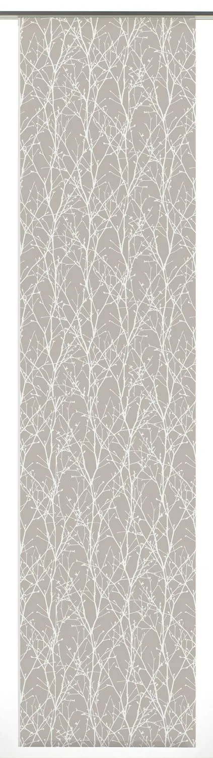 Gardinia Solid Flächenvorhang Äste Beige 60x245 cm