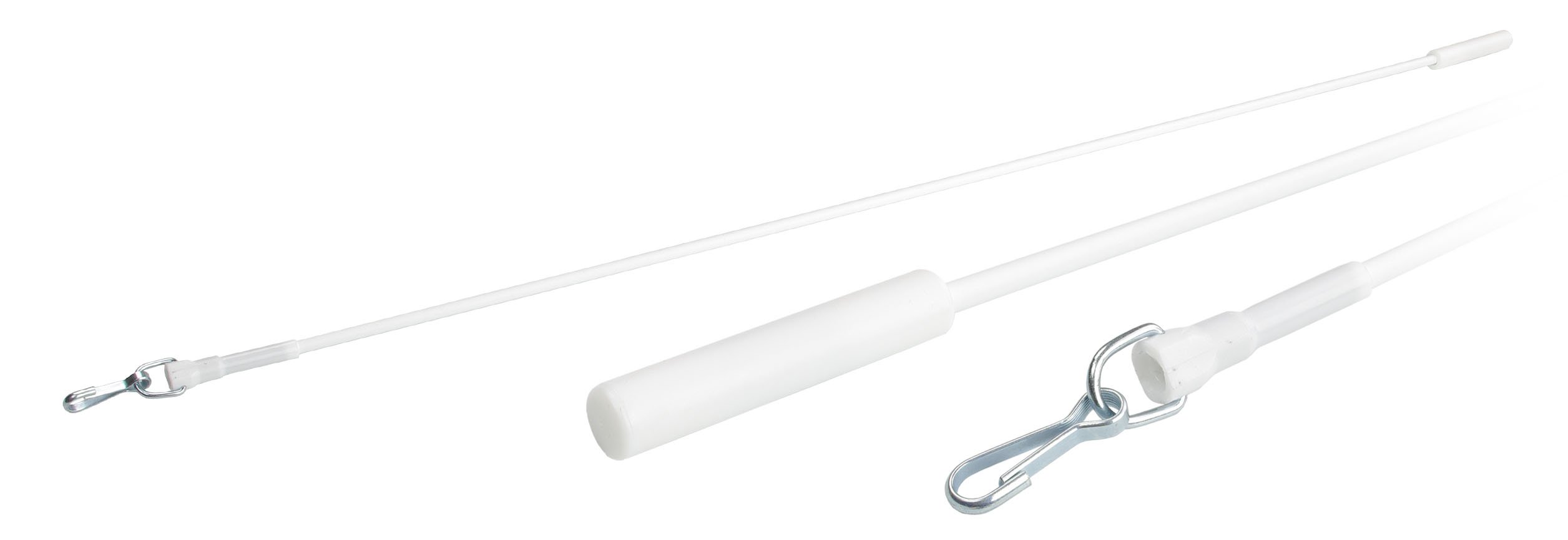 Gardinia Chicago Schleuderstab Weiß 75 cm 2 Stück Metall