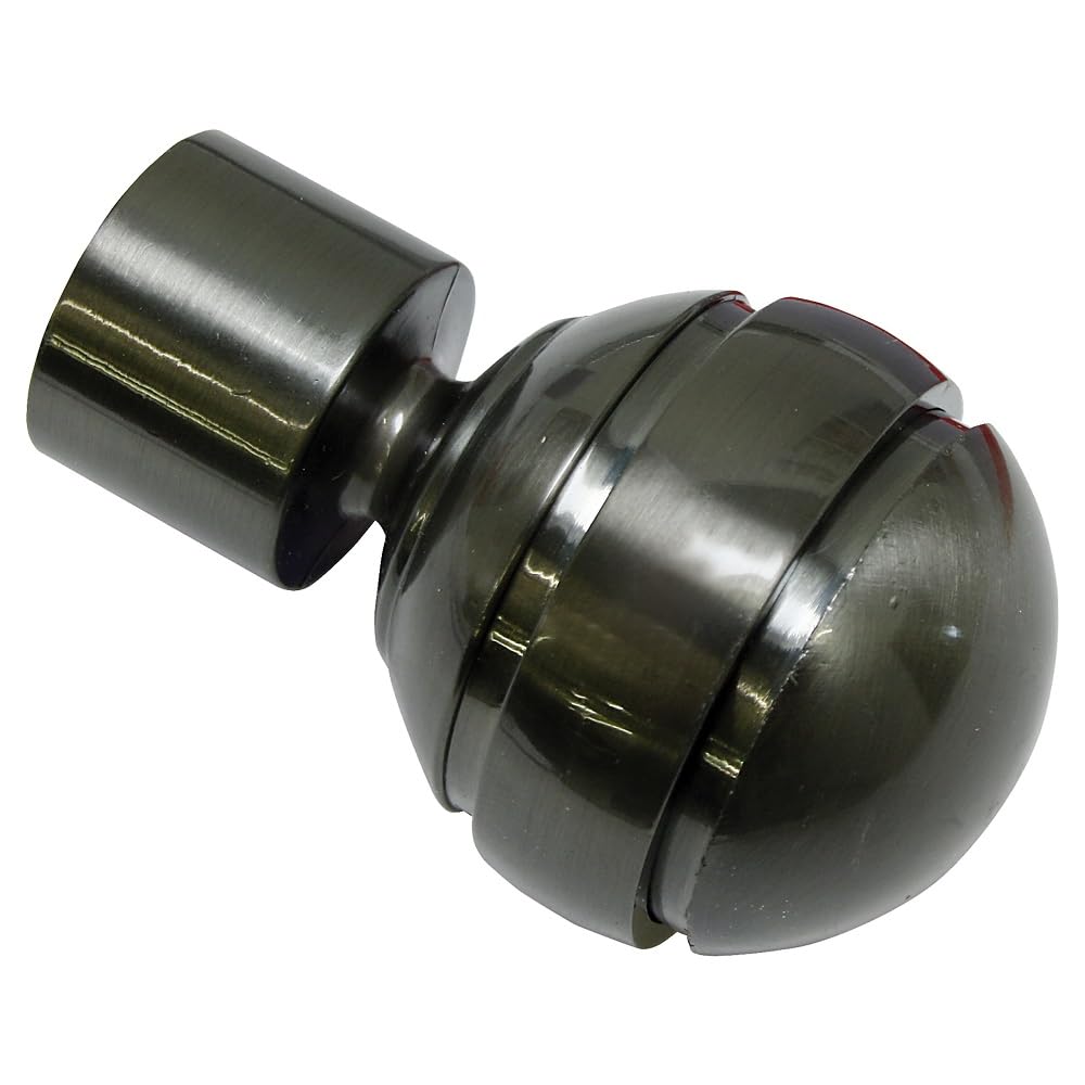 Gardinia Chicago Endknopf Spitze 20 mm silber