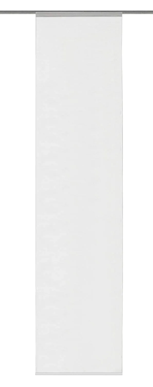 Home Fashion Schiebegardine Rom 245x60 Weiß mit Zubehör