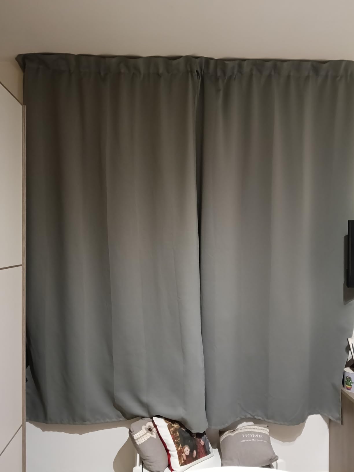 GARDINIA Country Dimout Vorhang Schwarz 140x245 blickdicht