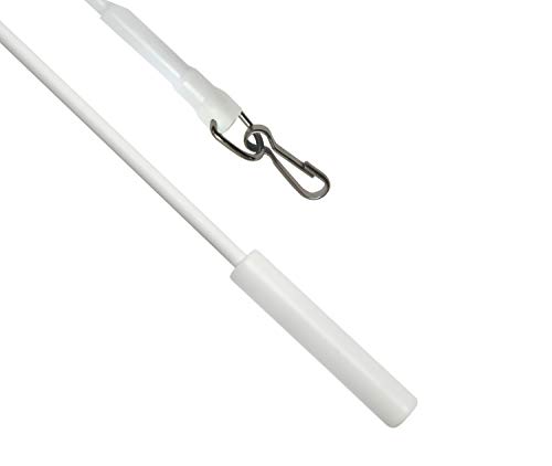 Gardinia Chicago Schleuderstab Weiß 75 cm 2 Stück Metall