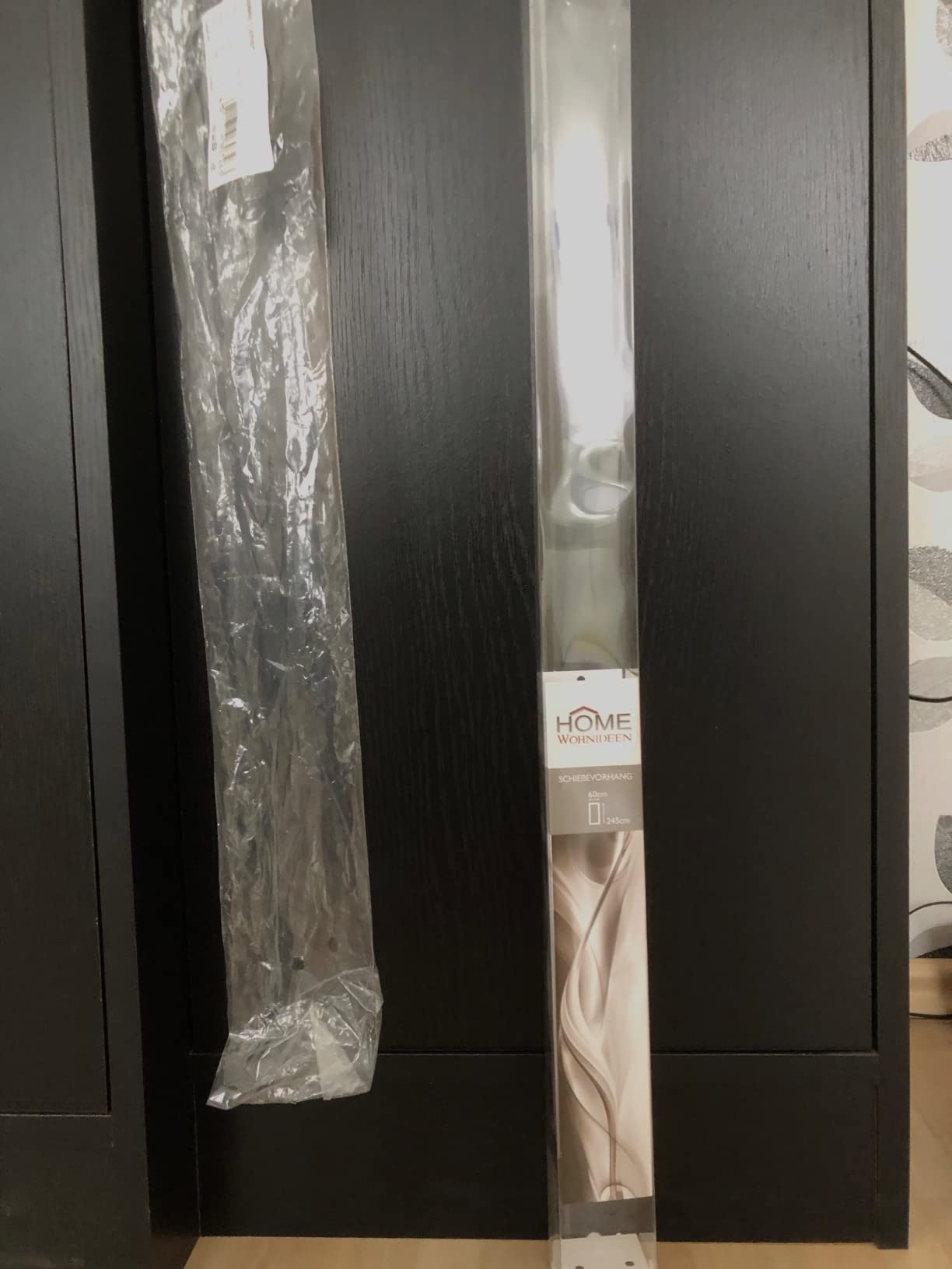 Home Fashion Schiebegardine Rom 245x60 Weiß mit Zubehör