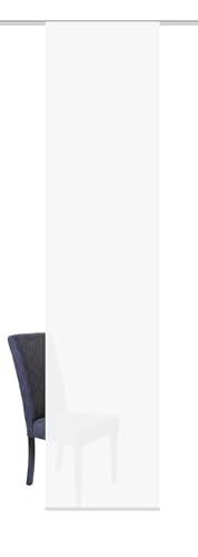Home Fashion Schiebegardine Rom 245x60 Weiß mit Zubehör