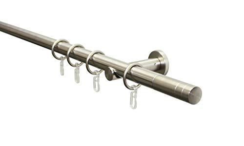 Gardinia Chicago Line Gardinenstange 160 cm Edelstahl-Optik