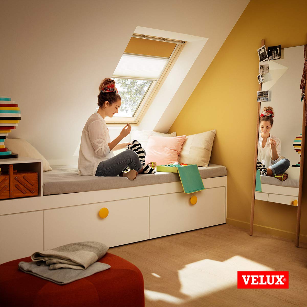 Velux Verdunkelung Plus Duo Rollo sandbeige CK02 Dachfenster