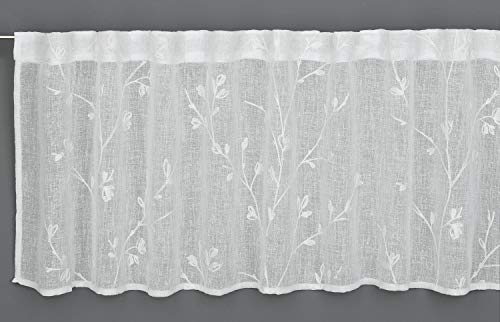 Gardinia Country Bistro-Gardine Natur 140 x 45 cm Stickerei