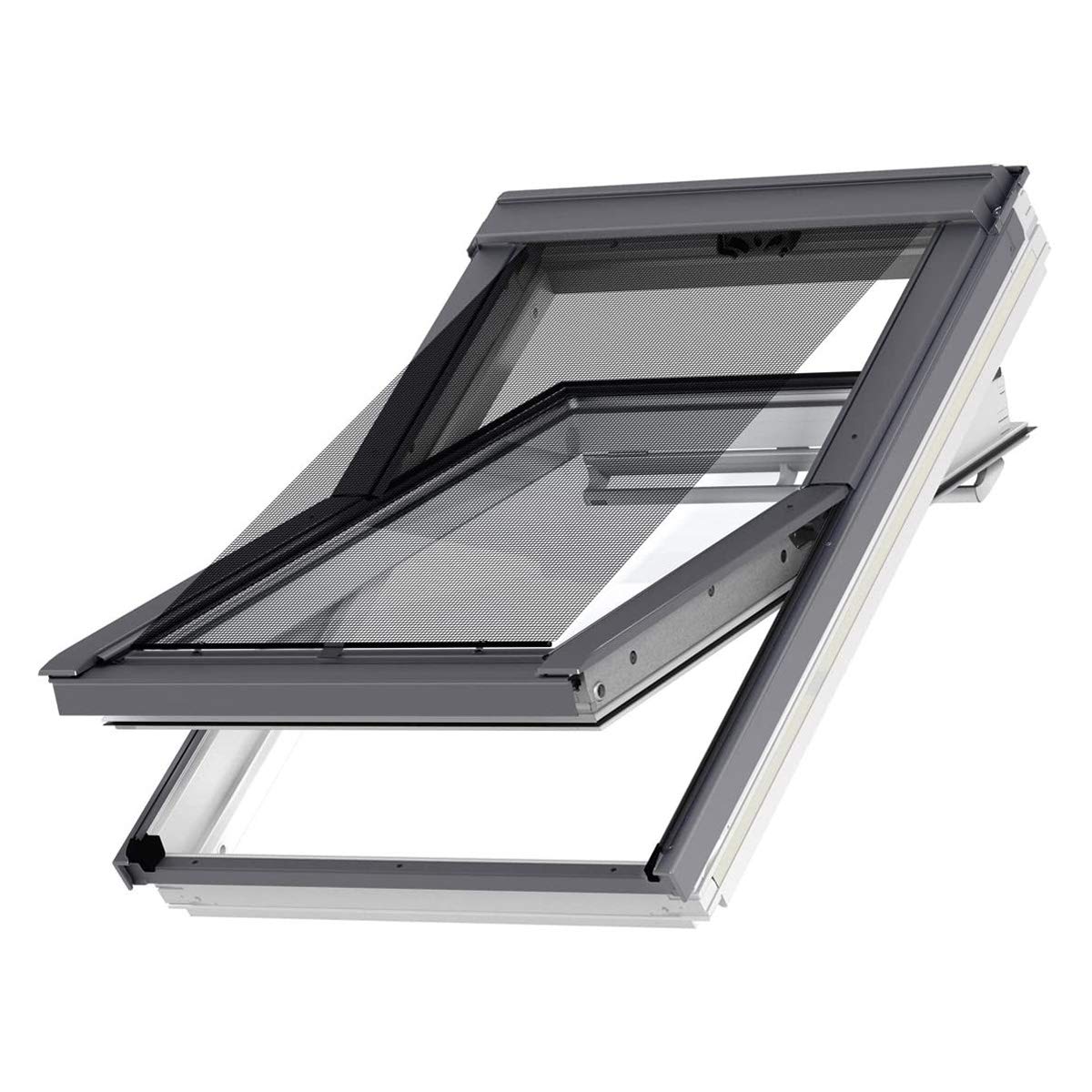 VELUX Hitzeschutz-Markise B37xH98 Schwarz MHL manuell