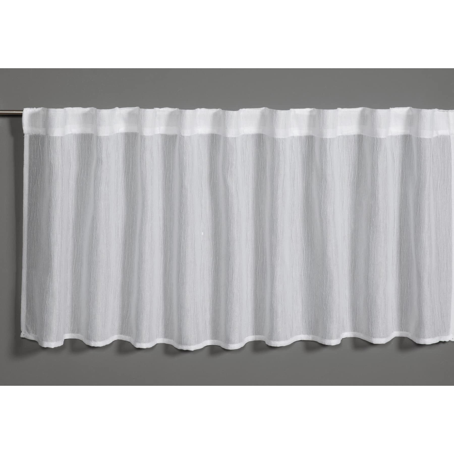 GARDINIA Country Bistrogardine 140x45 cm Weiß transparent