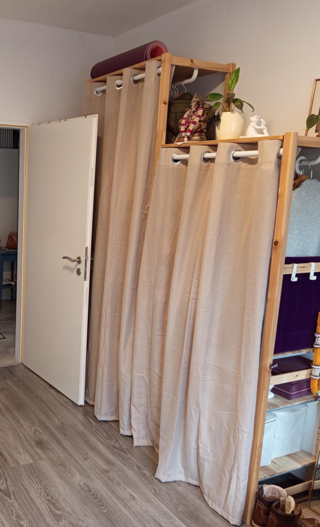 GARDINIA Denver Spannstange Metall 80-130cm weiß ohne Bohren