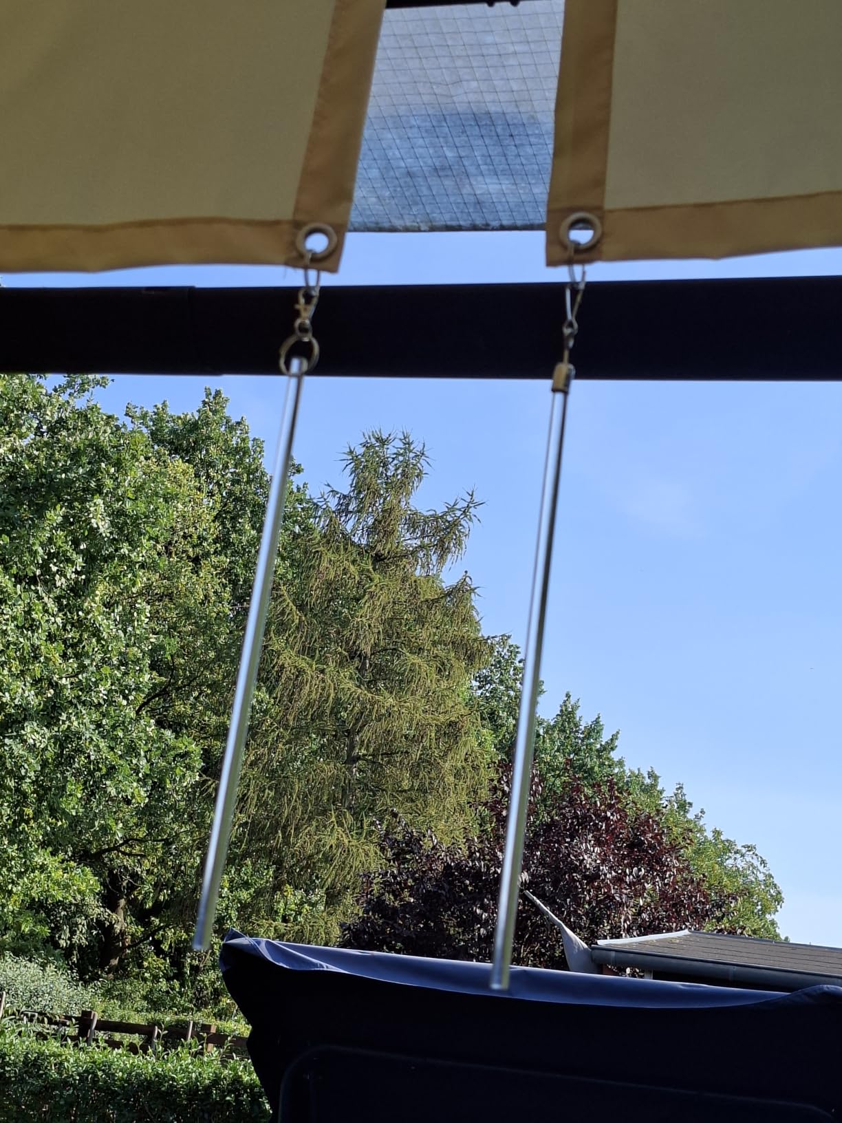 Gardinia Chicago Schleuderstab Weiß 75 cm 2 Stück Metall