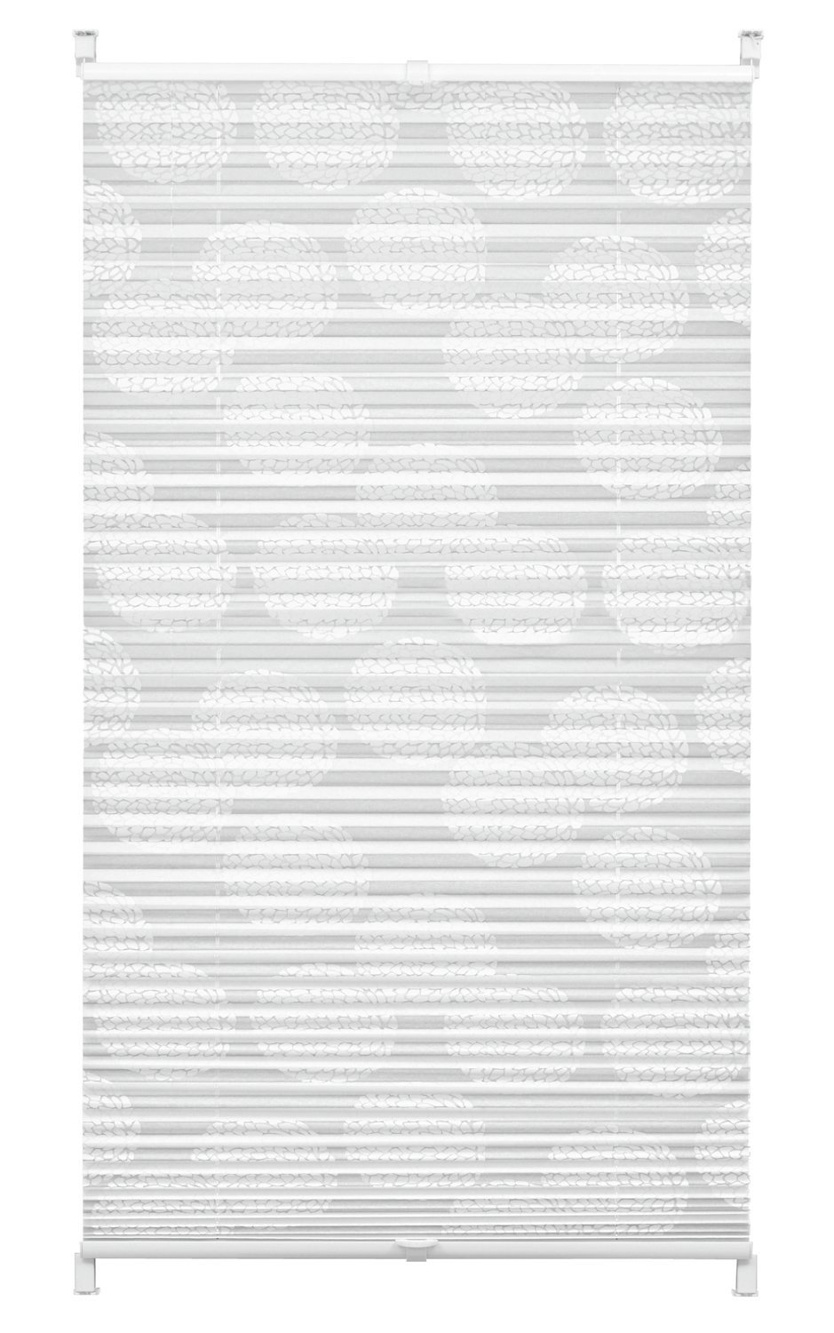 GARDINIA EASYFIX Maja Plissee 50x130 cm Weiß blickdicht