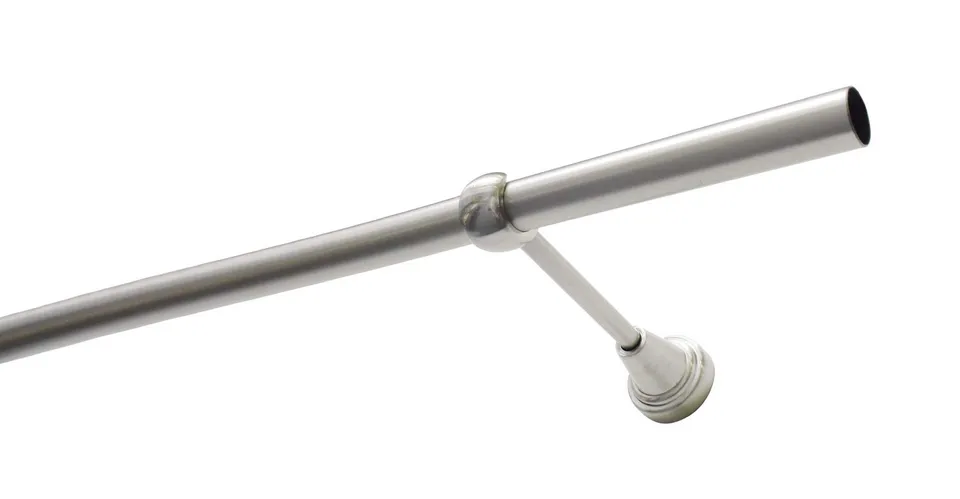 GARDINIA Chicago Ally Gardinenstangen-Set 160 cm Edelstahl-Optik