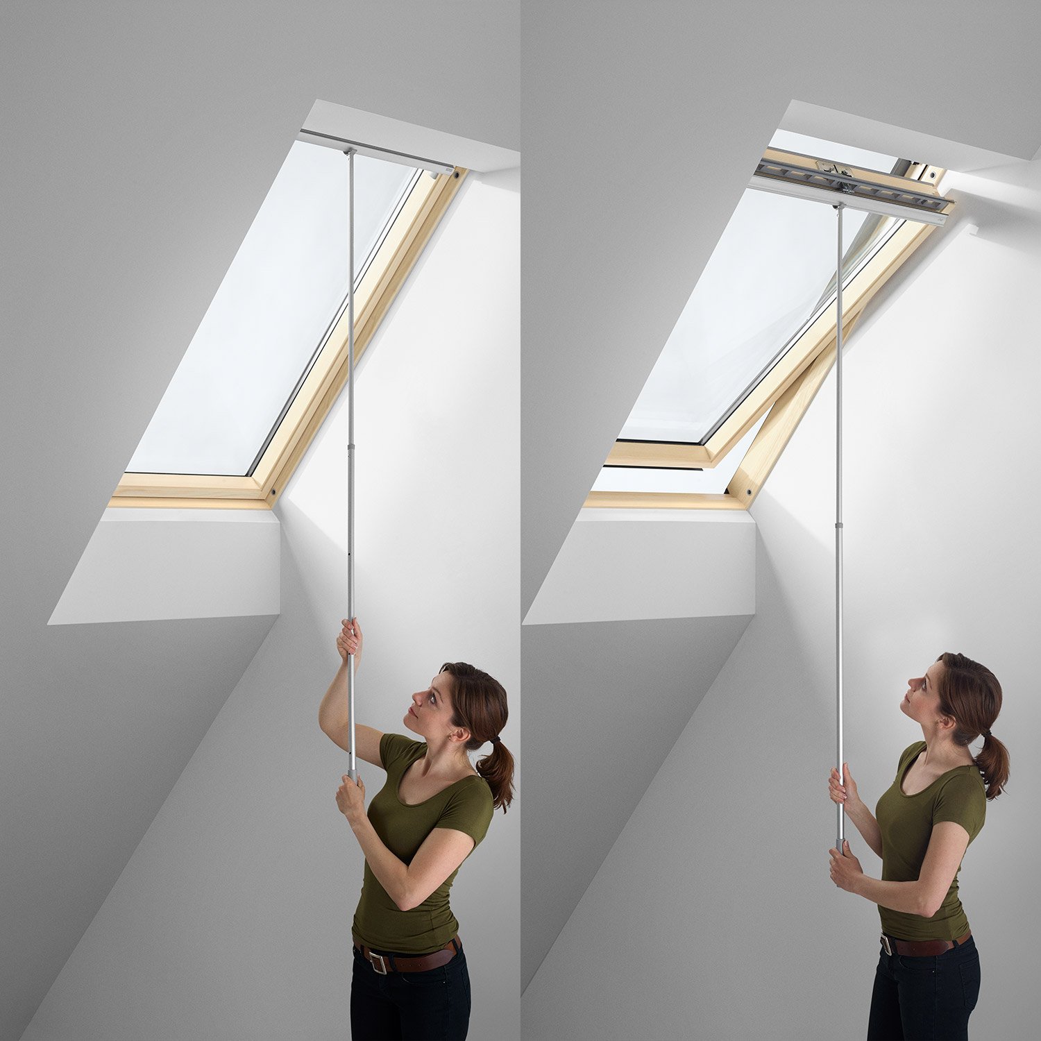 VELUX ZCT 200K Teleskop-Bedienstange 100-180 cm grau