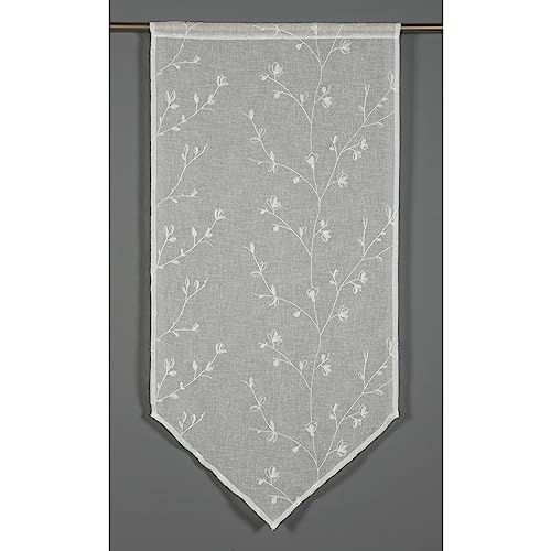 GARDINIA Country Spitzpanneaux Gardine 60x120 weiß Stickerei