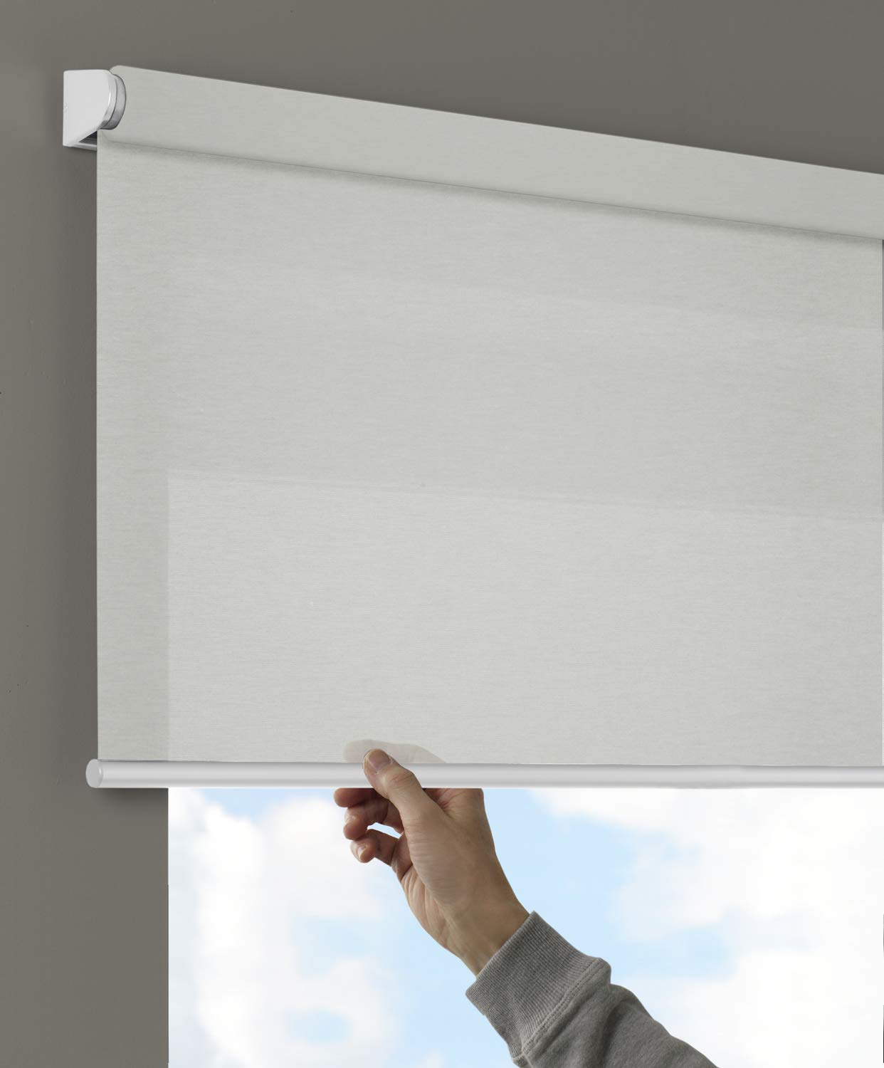 GARDINIA Comfort Move Rollo Weiß 75x150 cm blickdicht