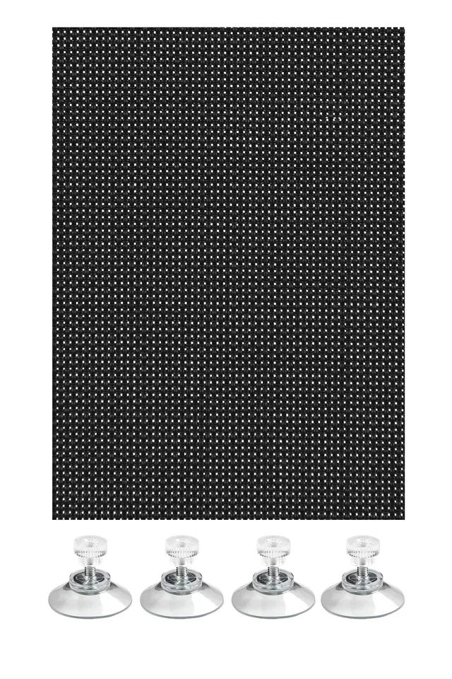 GARDINIA Solid Sonnenschutz schwarz 100x150 cm Hitzeschutz