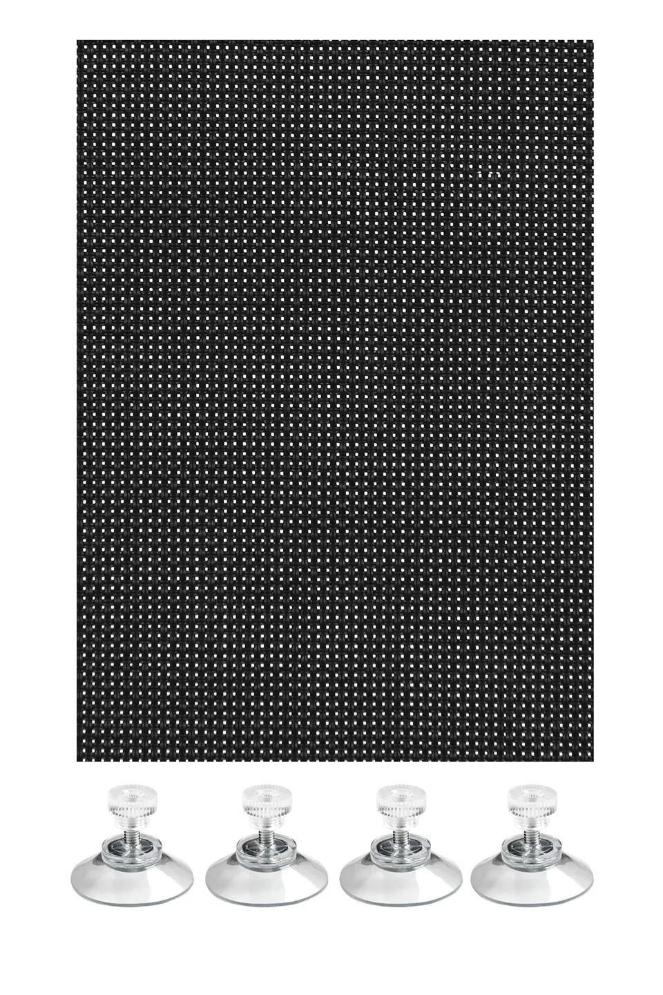 GARDINIA Solid Sonnenschutz schwarz 100x150 cm Hitzeschutz