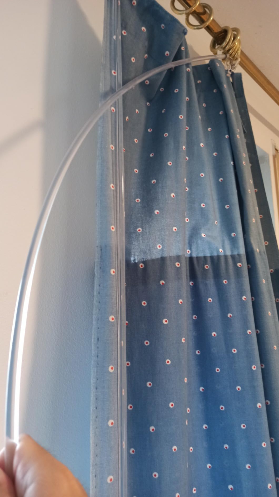 Gardinia Chicago Schleuderstab Weiß 75 cm 2 Stück Metall