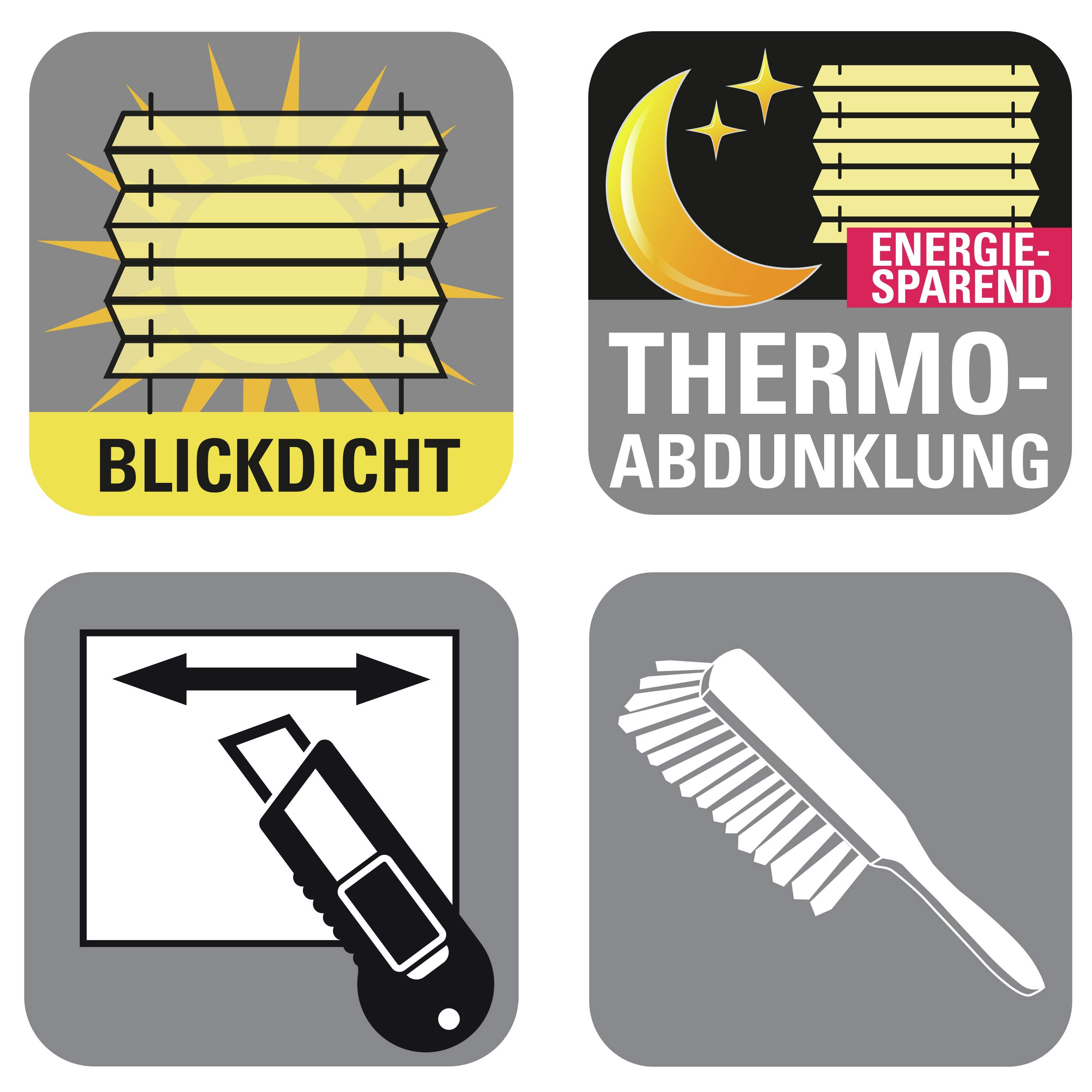 GARDINIA Plissee Concept Day+Night 100x130 Weiß Thermo