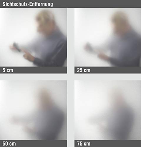 GARDINIA Solid Fensterfolie Milchglas 90x200 cm Weiß-matt
