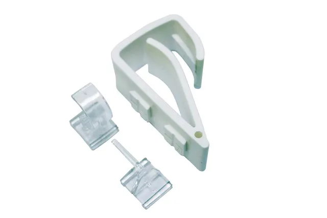 GARDINIA Chicago Easy Click Klemmträger Vitragestange Weiß 2 St