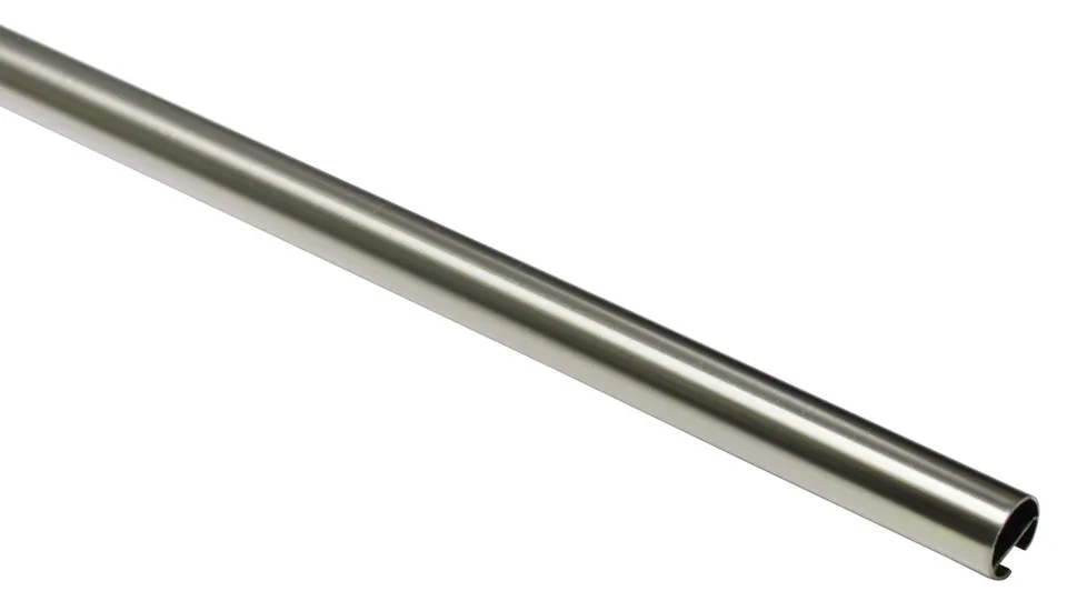 Gardinia Chicago Gardinenstange 20 mm 160 cm Edelstahl-optik Innenlauf