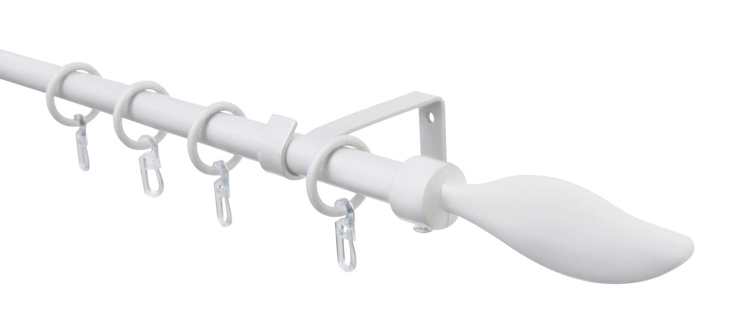 Gardinia Denver Hook Gardinenstange Weiß 130-240 cm