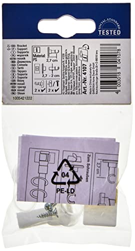 GARDINIA Chicago Träger California 12mm Weiß 2 Stück
