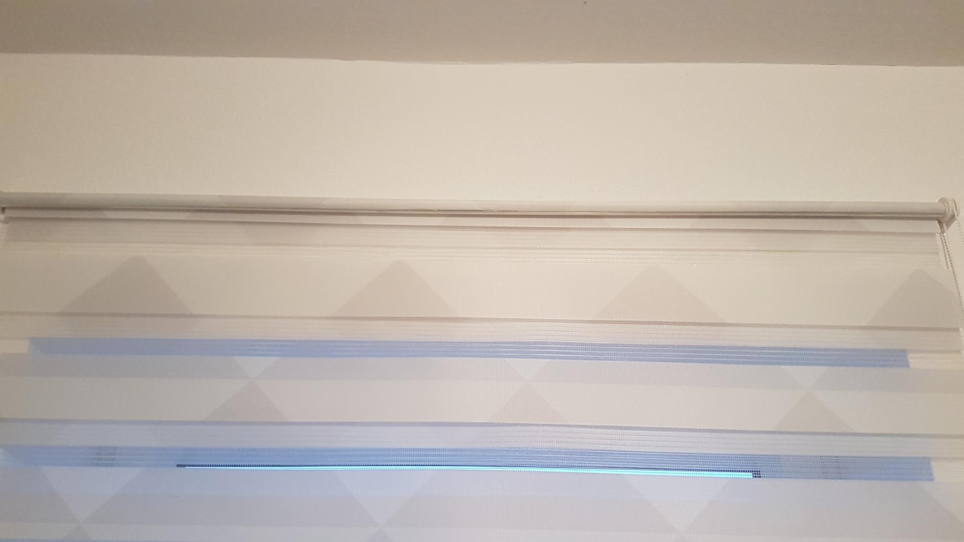 GARDINIA EASYFIX Doppelrollo Triangle Duo-Rollo weiß 75x150 cm