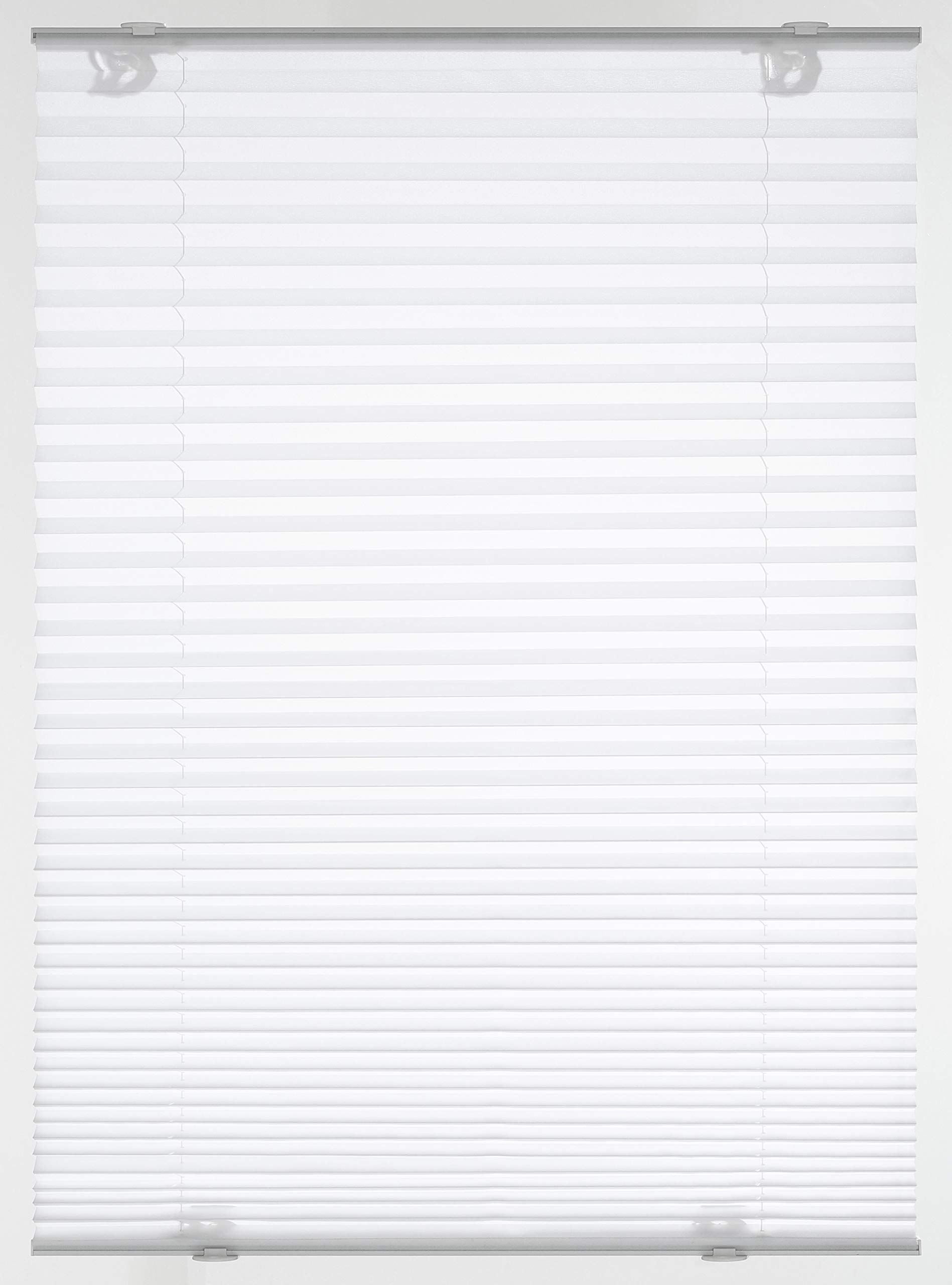 GARDINIA Plissee Solo 80x130 cm Weiß ohne Bohren