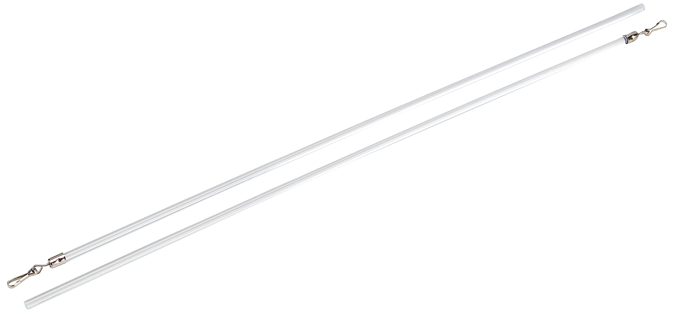Gardinia Chicago Schleuderstab Weiß 75 cm 2 Stück Metall