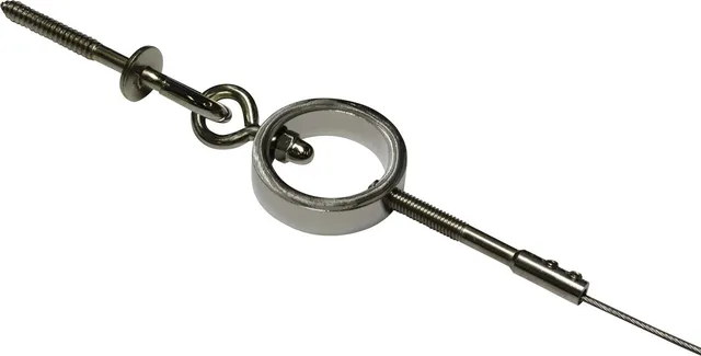 GARDINIA Chicago Seilspanngarnitur Ring chrom 5 m Metall