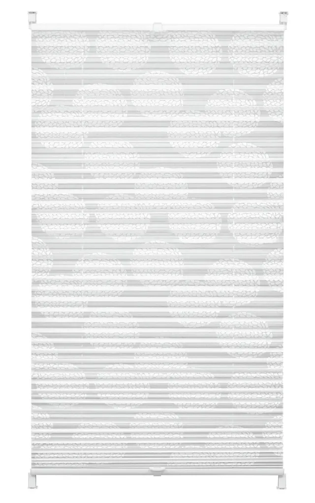 GARDINIA EASYFIX Maja Plissee 50x130 cm Weiß blickdicht