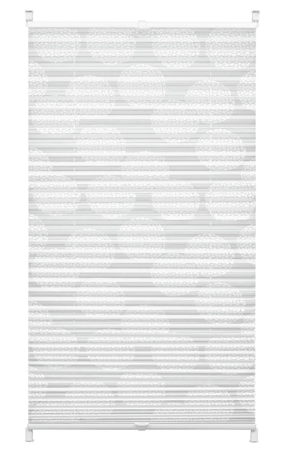 GARDINIA EASYFIX Maja Plissee 50x130 cm Weiß blickdicht