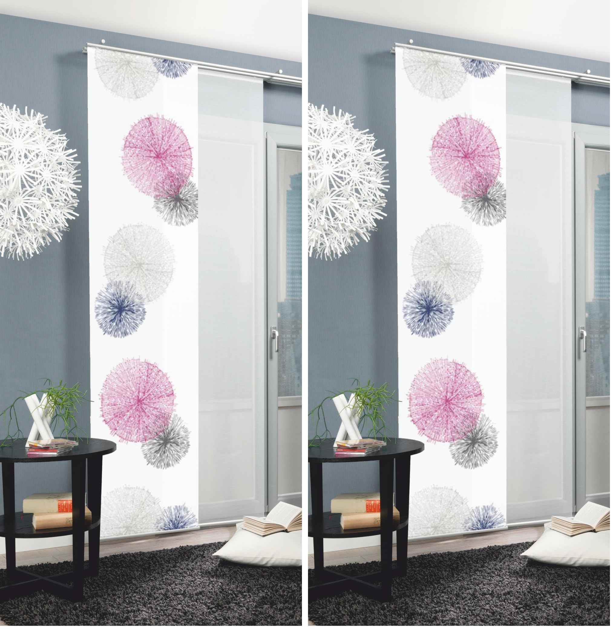Home Fashion Schiebegardine Rawlins 245x60 Orange 1er