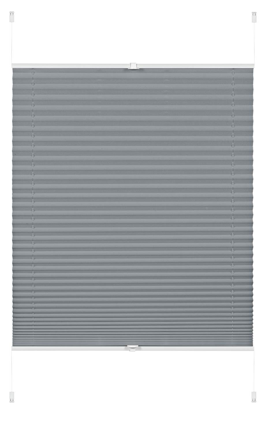 GARDINIA EASYFIX Greta Plissee Rauchblau 50x130 cm
