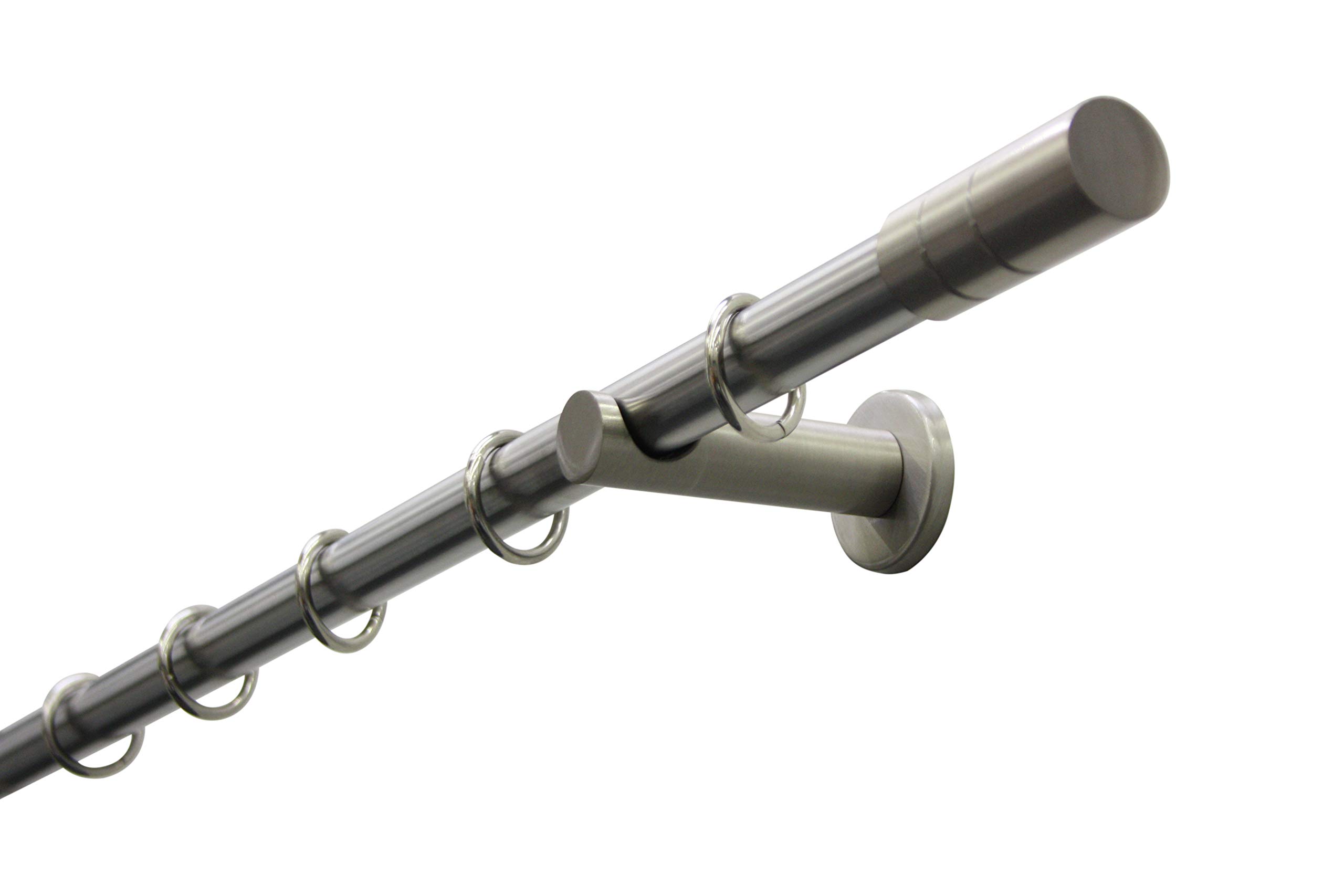 GARDINIA Memphis Gardinenstange Zylinder Messing-antik 160 cm
