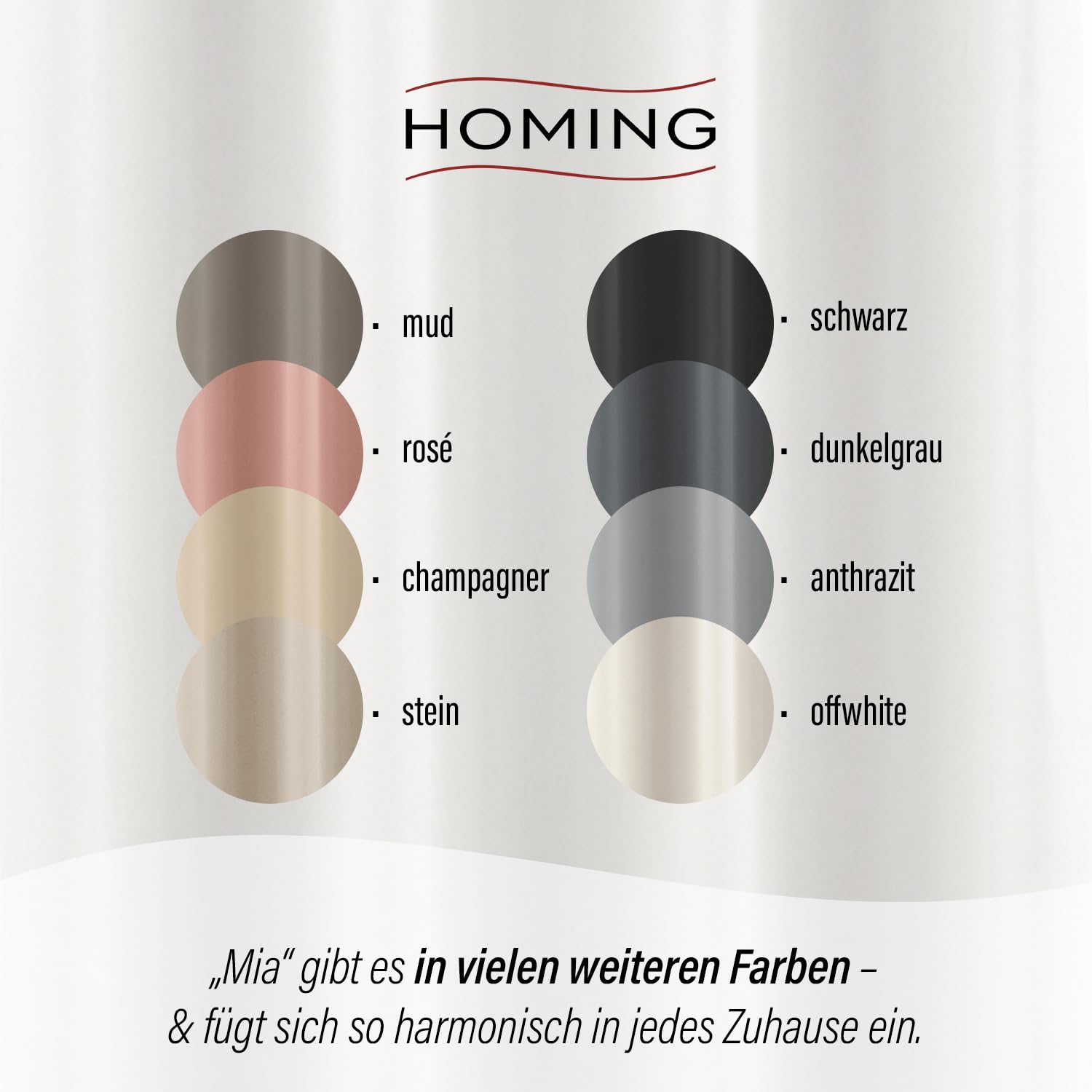 Homing Vorhang Mia 140x245 cm Champagner Verdunkelung