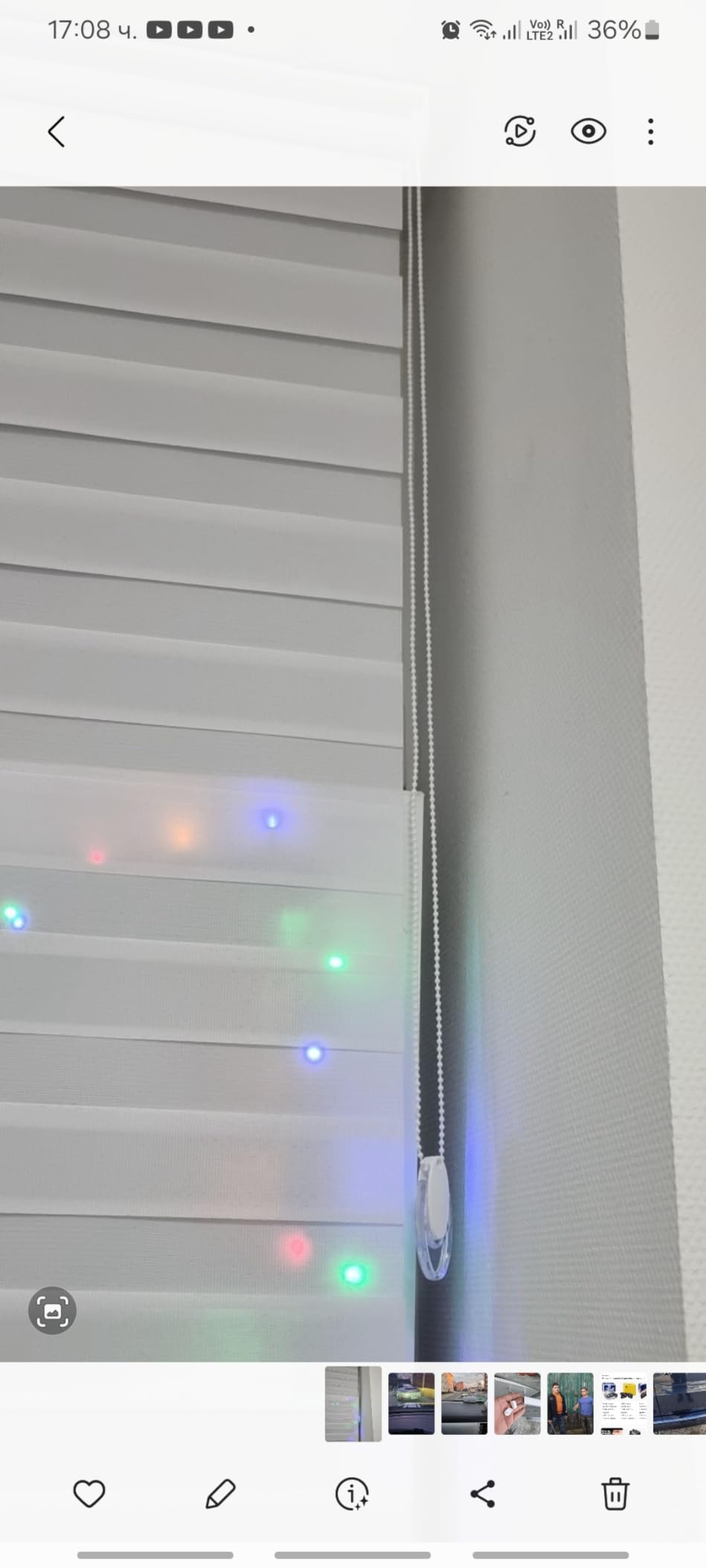 Brillant Doppelrollo Zebra Rollo Grau 110x200 cm Klemmfix