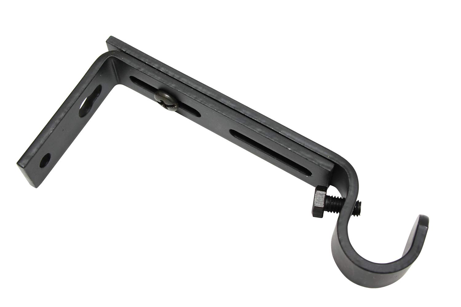 GARDINIA Memphis Träger Ø16mm Schwarz-Matt 10-14cm 2 Stück
