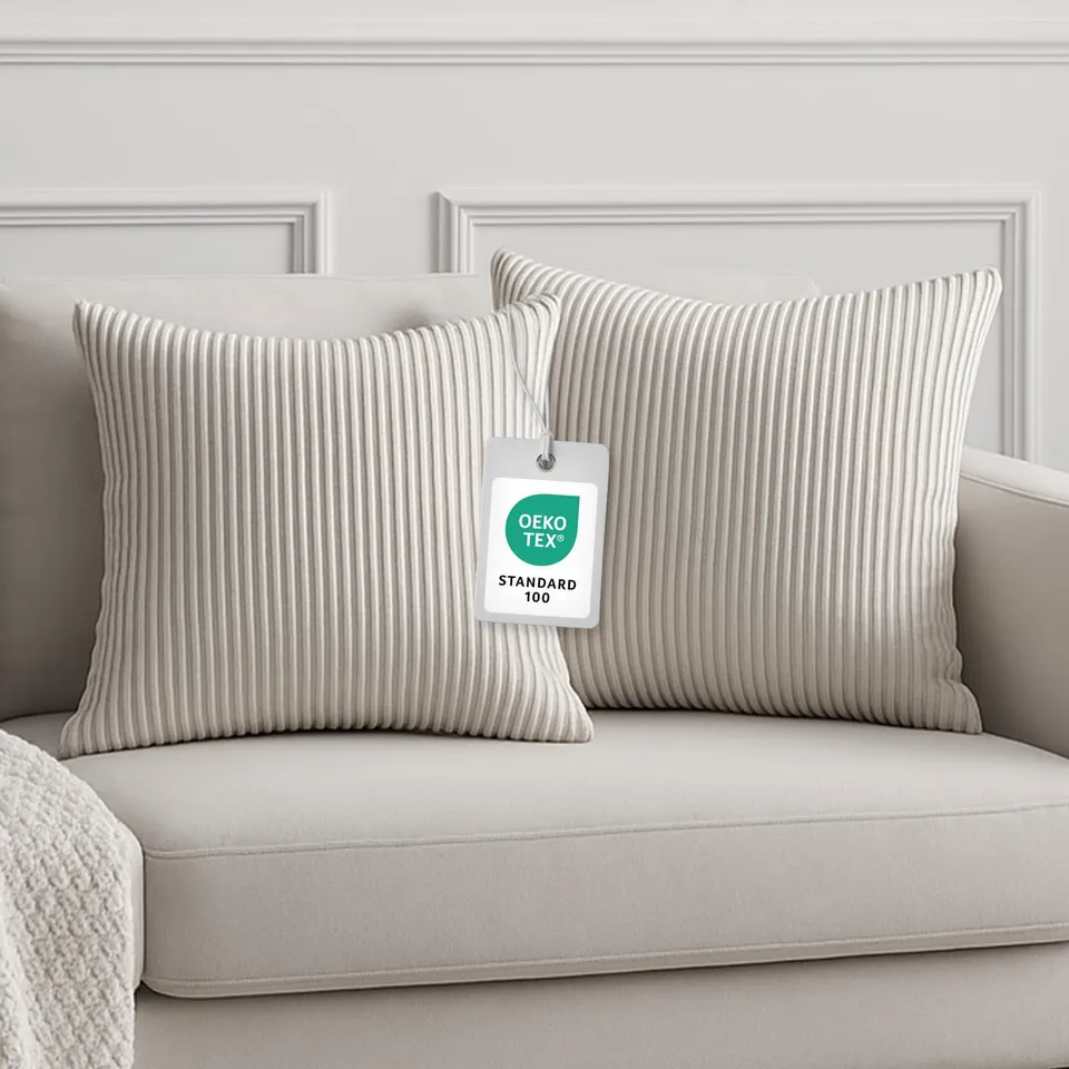 Homing Sven Cord Kissenhülle 45x45 cm Beige