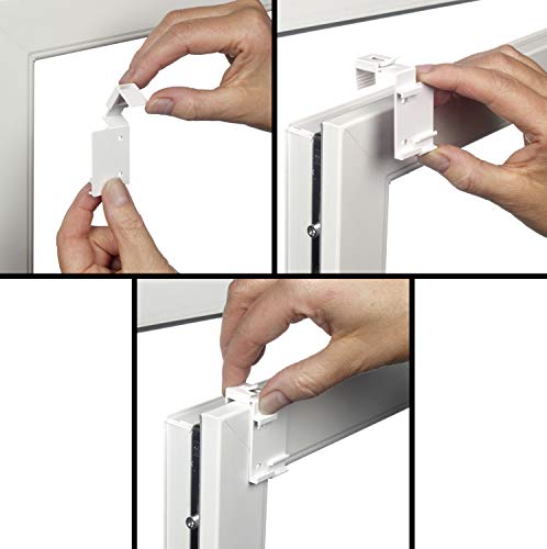 GARDINIA EASYFIX Rollo Klebe- und Klemmset Weiß ohne Bohren