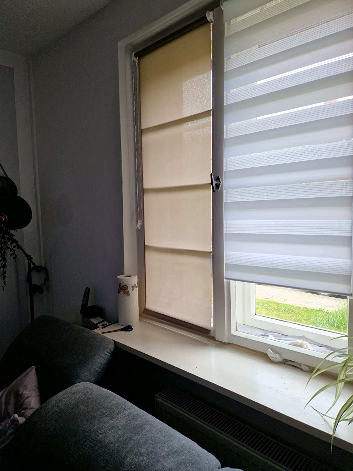 K-Home Minirollo Klemmfix 40x150 cm Weiß Tageslicht