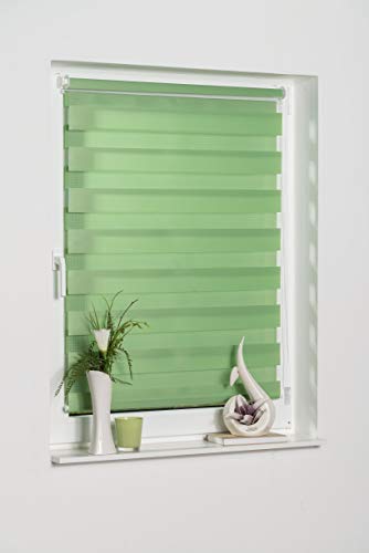 K-Home Doppelrollo Madrid 45x150 cm Grün Klemmfix