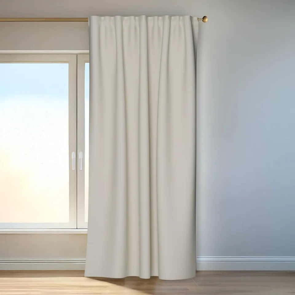 Homing Kalin Vorhang blickdicht Beige 140x245 cm