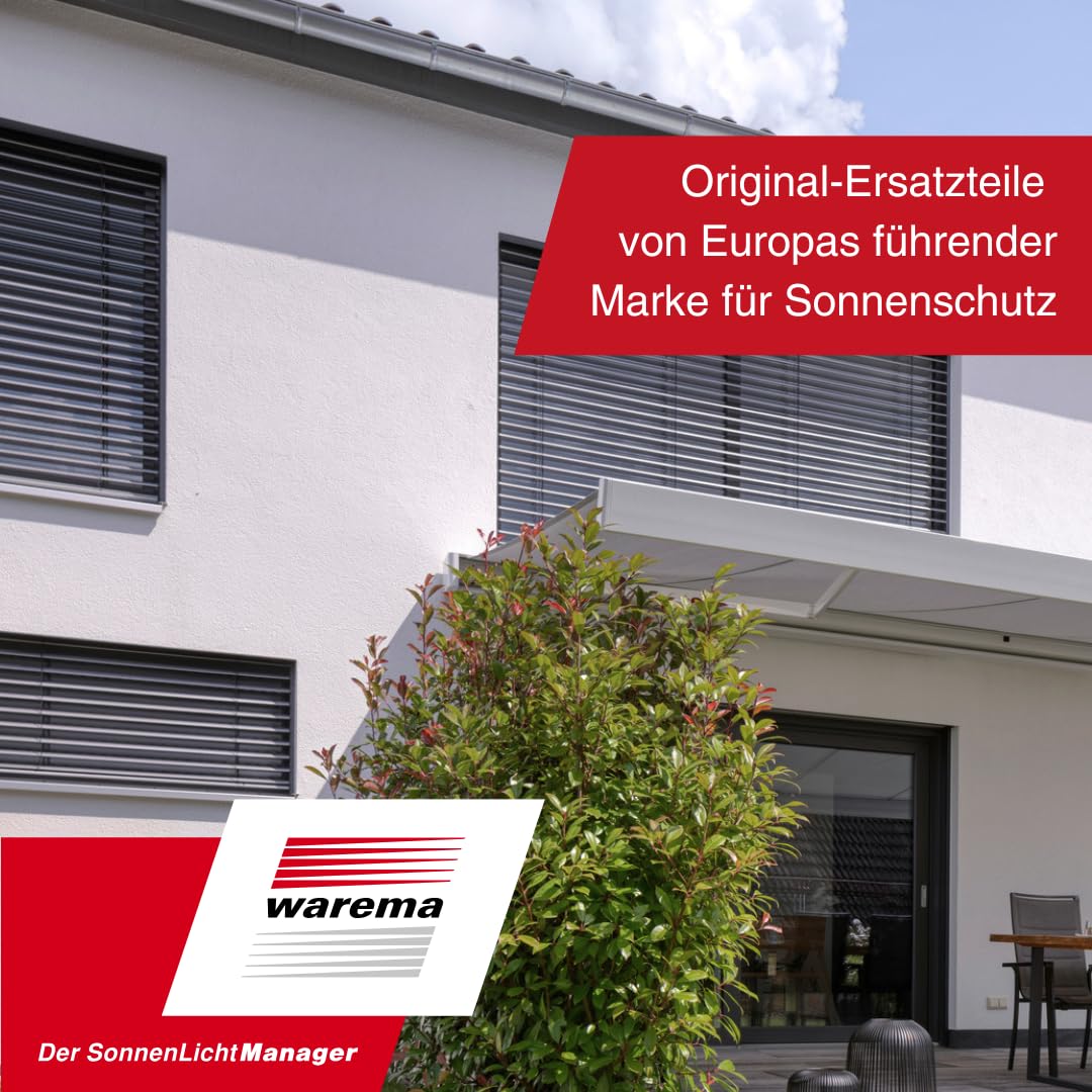 Warema Terrea Knickkurbel 16 mm Grau Aluminium Markise